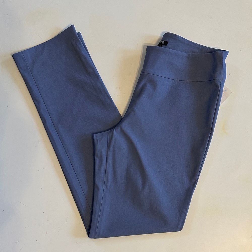 NIC+ZOE Wonderstreth Blue Slim Fit Pants - Picture 2 of 4